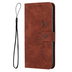 Skin Feel Heart Pattern Leather Phone Case, For iPhone XS / X, For iPhone XS Max, For iPhone XR, For iPhone SE 2022 / SE 2020 / 8 / 7