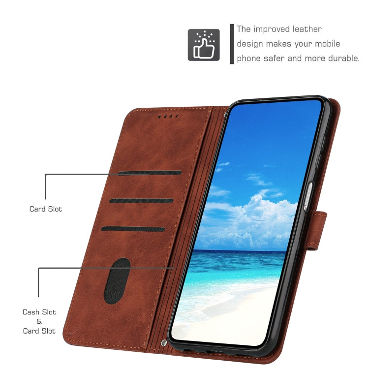 Skin Feel Heart Pattern Leather Phone Case, For iPhone XS / X, For iPhone XS Max, For iPhone XR, For iPhone SE 2022 / SE 2020 / 8 / 7