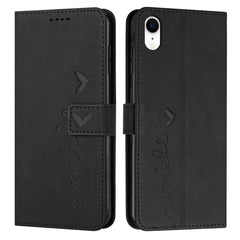 Skin Feel Heart Pattern Leather Phone Case, For iPhone 11 Pro, For iPhone 11 Pro Max, For iPhone XS / X, For iPhone XS Max, For iPhone XR, For iPhone SE 2022 / SE 2020 / 8 / 7