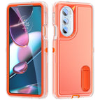 For Motorola Edge 30 Pro / Transparent + Orange