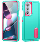 For Motorola Edge 30 Pro / Blue + Pink