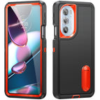 For Motorola Edge 30 Pro / Black + Orange