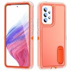 For Samsung Galaxy A53 / Transparent + Orange