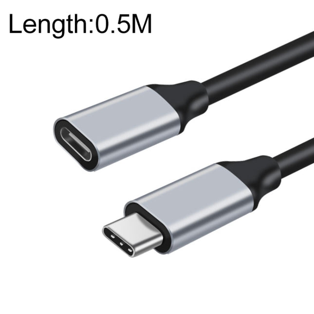 10Gbps USB-C / Type-C Male to Female Charging Data Transmission Extension Cable, 25cm, 50cm, 1m