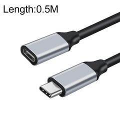 10Gbps USB-C / Type-C Male to Female Charging Data Transmission Extension Cable, 25cm, 50cm, 1m, 2m