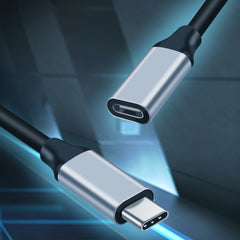 10Gbps USB-C / Type-C Male to Female Charging Data Transmission Extension Cable, 25cm, 50cm, 1m