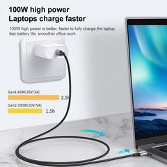 10Gbps USB-C / Type-C Male to Female Charging Data Transmission Extension Cable, 25cm, 50cm, 1m