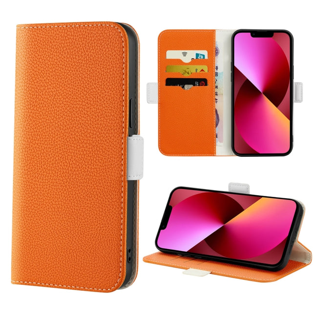Candy Color Litchi Texture Leather Phone Case, For iPhone 13, For iPhone 13 mini, For iPhone 13 Pro, For iPhone 13 Pro Max