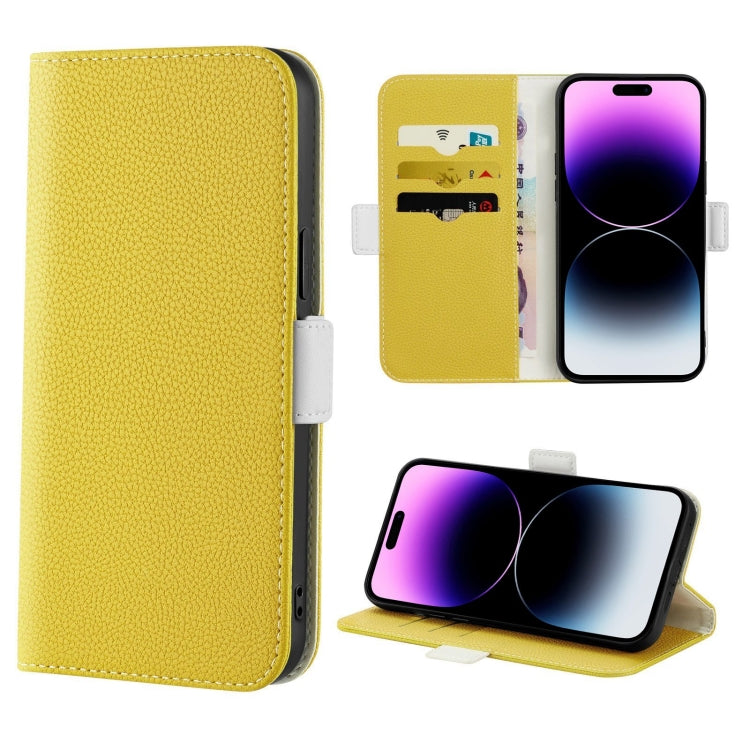 Candy Color Litchi Texture Leather Phone Case, For iPhone 14, For iPhone 14 Plus, For iPhone 14 Pro, For iPhone 14 Pro Max