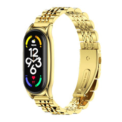 MIJOBS Plus Seven-bead Metal Stainless Steel Watch Band
