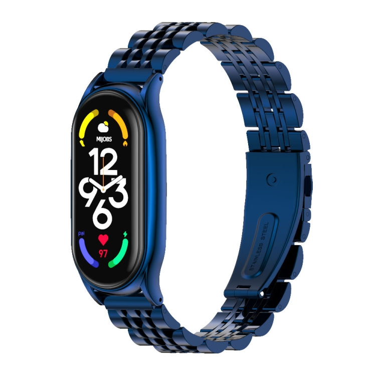 MIJOBS Plus Seven-bead Metal Stainless Steel Watch Band