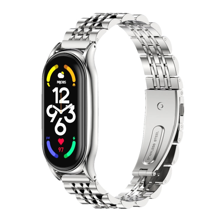 MIJOBS Plus Seven-bead Metal Stainless Steel Watch Band