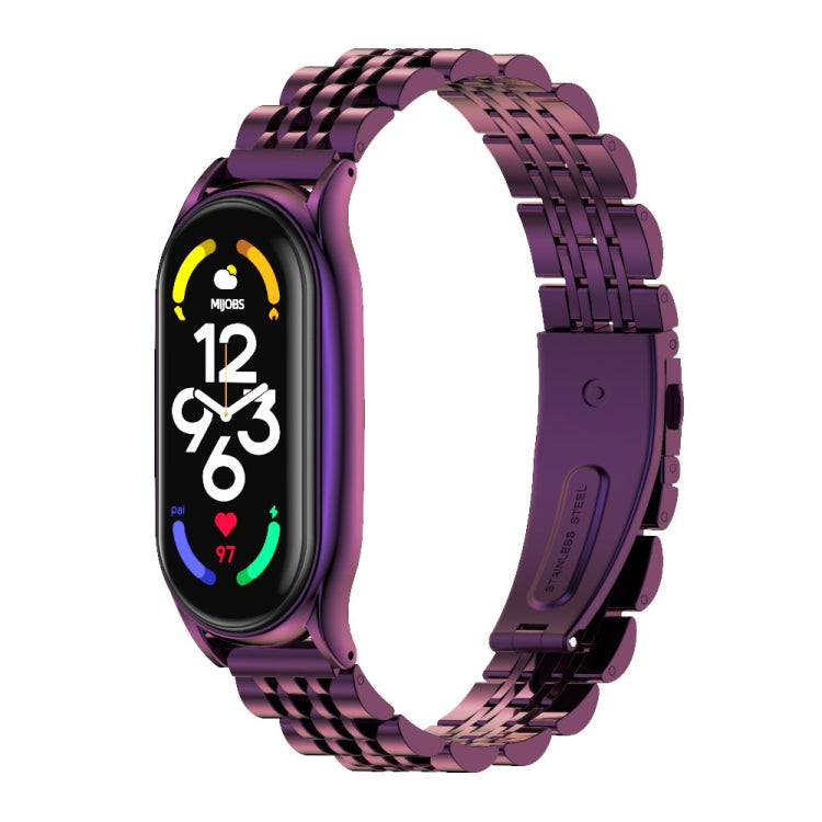 MIJOBS Plus Seven-bead Metal Stainless Steel Watch Band