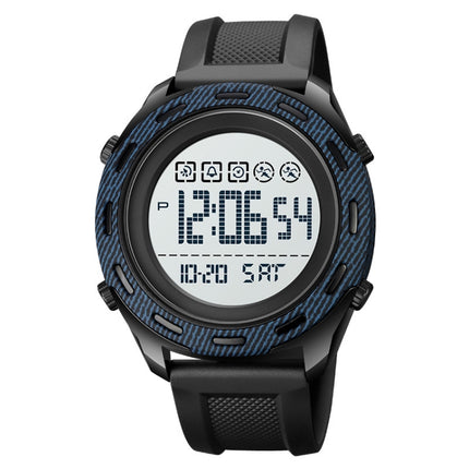 SKMEI 1872 Stainless Steel Buckle PU Strap Waterproof Electronic Watch, White, Black