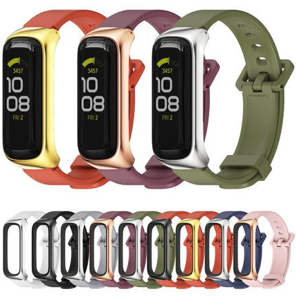 MIJOBS Metal Case Silicone Watch Band