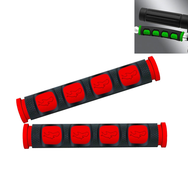 2 PCS Motorcycle Modification Accessories PVC Horn ShapeHand Grip Cover Handlebar Set