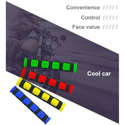 2 PCS Motorcycle Modification Accessories PVC Horn ShapeHand Grip Cover Handlebar Set