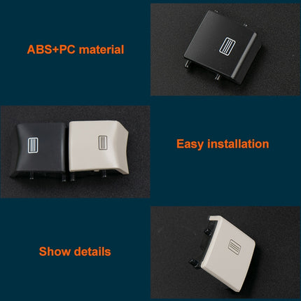 Car Dome Light Button Sunroof Window Switch Button for Mercedes-Benz W166 / W292 2012-, Left Driving, Flat, Convex