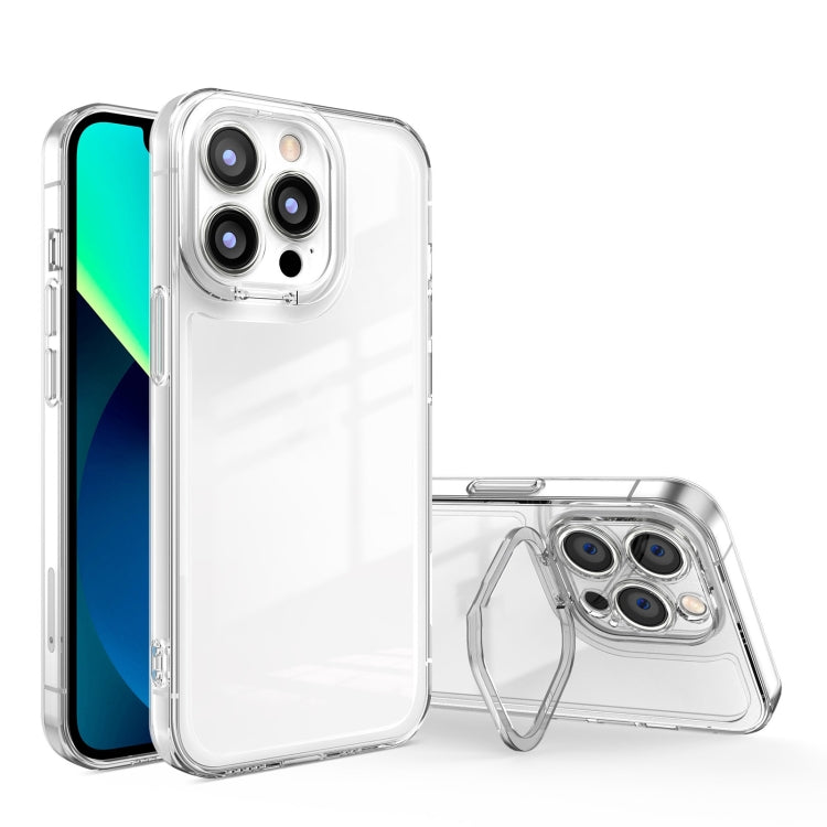 Transparent Invisible Bracket Shockproof Phone Case, For iPhone 11, For iPhone 11 Pro, For iPhone 11 Pro Max, For iPhone 12 Pro Max, For iPhone 12 Pro, For iPhone 12, For iPhone 13, For iPhone 13 Pro, For iPhone 13 Pro Max