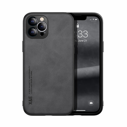 Skin Feel Magnetic Leather Back Phone Case, For iPhone 12 Pro, For iPhone 12 Pro Max, For iPhone 11, For iPhone 11 Pro, For iPhone 11 Pro Max, For iPhone X / XS