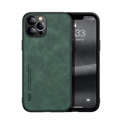 Skin Feel Magnetic Leather Back Phone Case, For iPhone 12 Pro, For iPhone 12 Pro Max, For iPhone 11, For iPhone 11 Pro, For iPhone 11 Pro Max, For iPhone X / XS