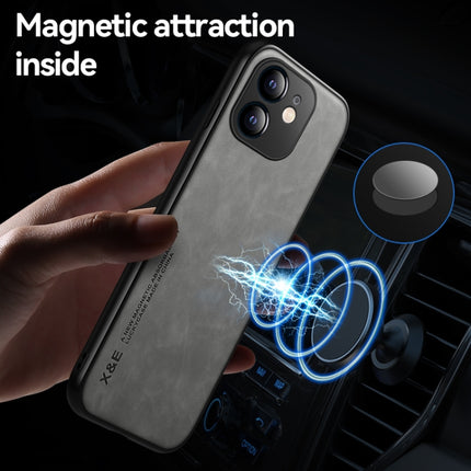 Skin Feel Magnetic Leather Back Phone Case, For iPhone 12 Pro, For iPhone 12 Pro Max, For iPhone 11, For iPhone 11 Pro, For iPhone 11 Pro Max, For iPhone X / XS