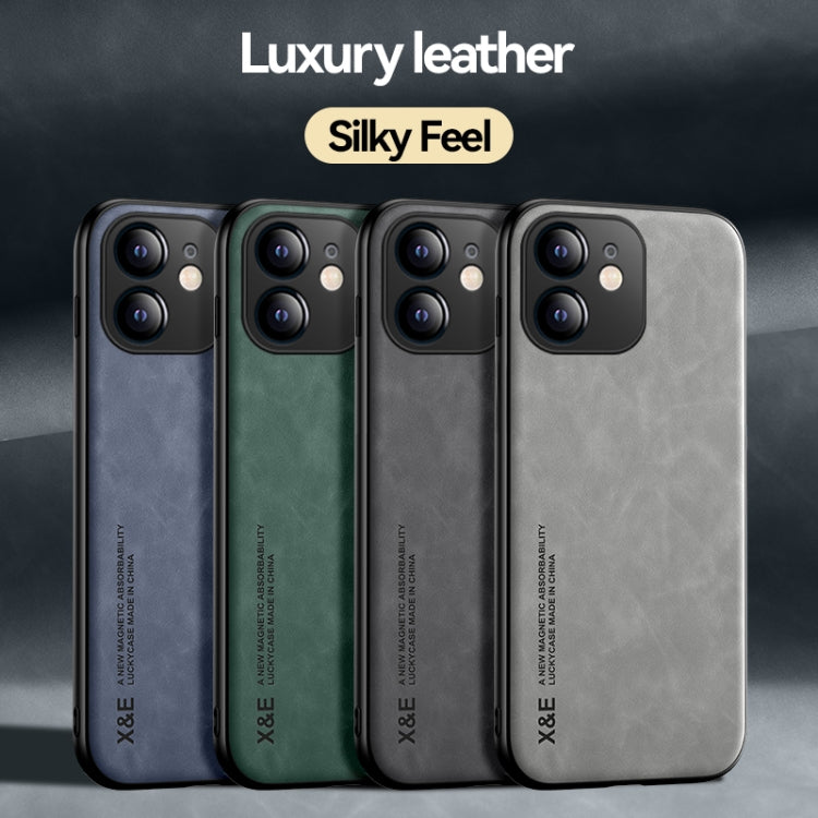 Skin Feel Magnetic Leather Back Phone Case