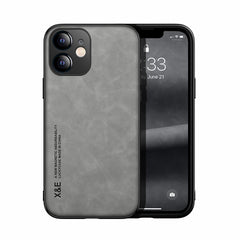 Skin Feel Magnetic Leather Back Phone Case, For iPhone 11, For iPhone 11 Pro, For iPhone 11 Pro Max, For iPhone X / XS, For iPhone XR, For iPhone XS Max, For iPhone SE 2022 / SE 2020 / 7 / 8, For iPhone 7 Plus / 8 Plus