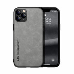 Skin Feel Magnetic Leather Back Phone Case, For iPhone 11, For iPhone 11 Pro, For iPhone 11 Pro Max, For iPhone X / XS, For iPhone XR, For iPhone XS Max, For iPhone SE 2022 / SE 2020 / 7 / 8, For iPhone 7 Plus / 8 Plus