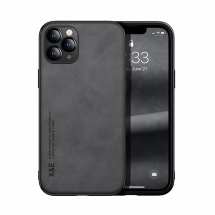 Skin Feel Magnetic Leather Back Phone Case, For iPhone 12 Pro, For iPhone 12 Pro Max, For iPhone 11, For iPhone 11 Pro, For iPhone 11 Pro Max, For iPhone X / XS
