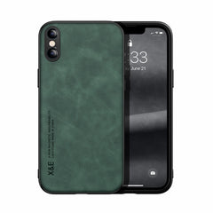 Skin Feel Magnetic Leather Back Phone Case, For iPhone 11, For iPhone 11 Pro, For iPhone 11 Pro Max, For iPhone X / XS, For iPhone XR, For iPhone XS Max, For iPhone SE 2022 / SE 2020 / 7 / 8, For iPhone 7 Plus / 8 Plus