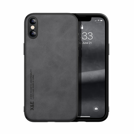 Skin Feel Magnetic Leather Back Phone Case, For iPhone XR, For iPhone XS Max, For iPhone SE 2022 / SE 2020 / 7 / 8, For iPhone 7 Plus / 8 Plus