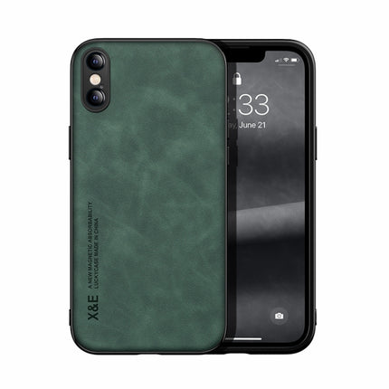 Skin Feel Magnetic Leather Back Phone Case, For iPhone XR, For iPhone XS Max, For iPhone SE 2022 / SE 2020 / 7 / 8, For iPhone 7 Plus / 8 Plus