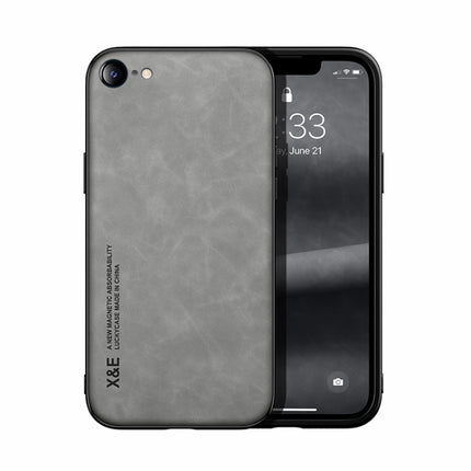 Skin Feel Magnetic Leather Back Phone Case, For iPhone XR, For iPhone XS Max, For iPhone SE 2022 / SE 2020 / 7 / 8, For iPhone 7 Plus / 8 Plus