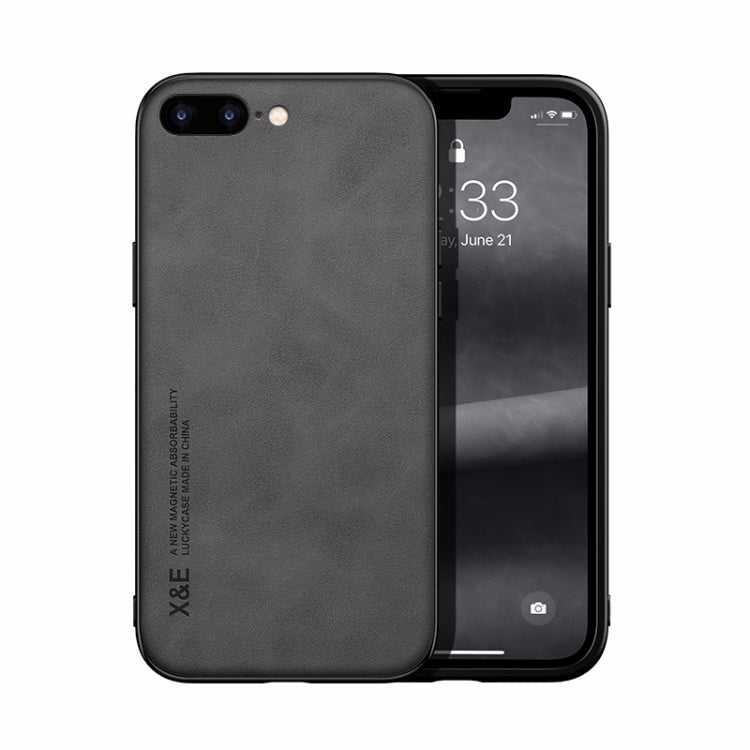 Skin Feel Magnetic Leather Back Phone Case, For iPhone XR, For iPhone XS Max, For iPhone SE 2022 / SE 2020 / 7 / 8, For iPhone 7 Plus / 8 Plus