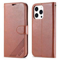 AZNS Sheepskin Texture Horizontal Flip Leather Case, For iPhone 14, For iPhone 14 Plus, For iPhone 14 Pro, For iPhone 14 Pro Max