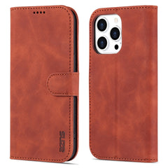 AZNS Skin Feel Calf Texture Horizontal Flip Leather Case, For iPhone 14, For iPhone 14 Plus, For iPhone 14 Pro, For iPhone 14 Pro Max