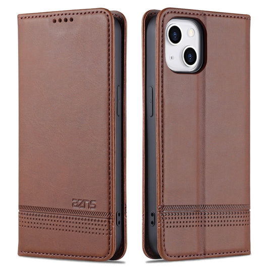 AZNS Magnetic Calf Texture Flip Leather Phone Case, For iPhone 14, For iPhone 14 Plus, For iPhone 14 Pro, For iPhone 14 Pro Max