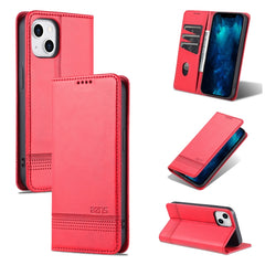 AZNS Magnetic Calf Texture Flip Leather Phone Case, For iPhone 14, For iPhone 14 Plus, For iPhone 14 Pro, For iPhone 14 Pro Max