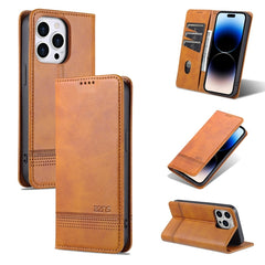 AZNS Magnetic Calf Texture Flip Leather Phone Case, For iPhone 14, For iPhone 14 Plus, For iPhone 14 Pro, For iPhone 14 Pro Max