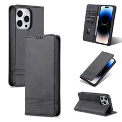 AZNS Magnetic Calf Texture Flip Leather Phone Case, For iPhone 14, For iPhone 14 Plus, For iPhone 14 Pro, For iPhone 14 Pro Max