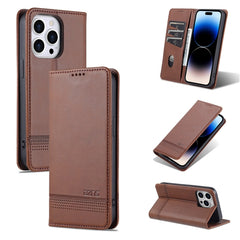 AZNS Magnetic Calf Texture Flip Leather Phone Case, For iPhone 14, For iPhone 14 Plus, For iPhone 14 Pro, For iPhone 14 Pro Max