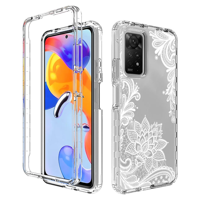 PC+TPU Transparent Painted Phone Case, For Xiaomi Redmi Note 11 Pro