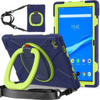 For Lenovo Tab M10 Plus 10.6 3rd Gen 2022 / Navy Blue and Yellow Green