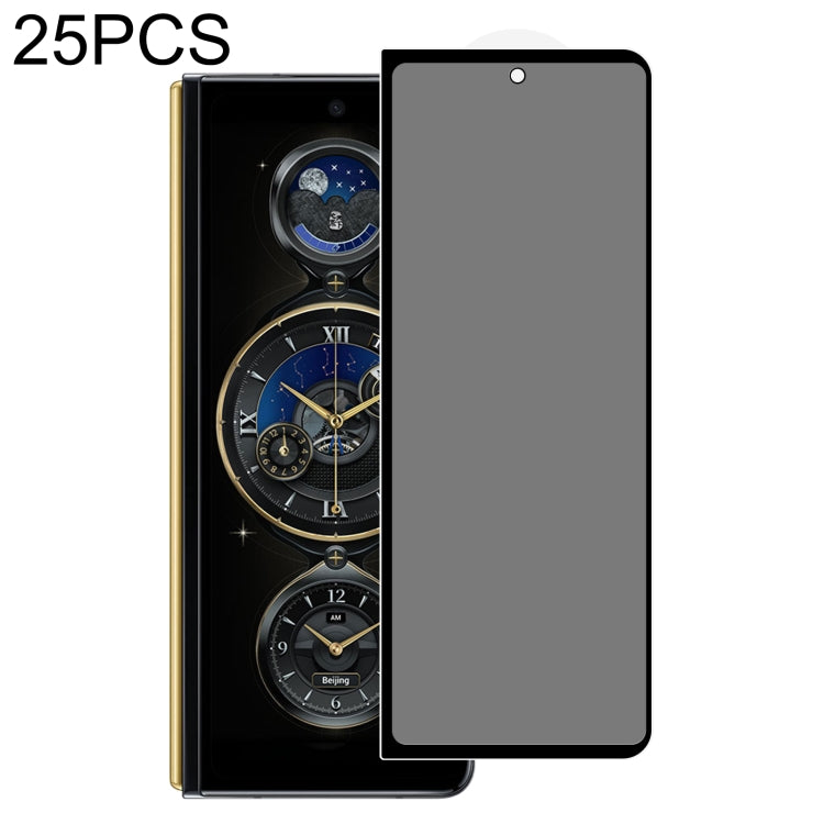 25 PCS Full Cover Anti-peeping Tempered Glass Film