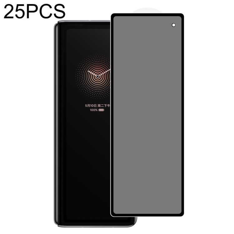 25 PCS Full Cover Anti-peeping Tempered Glass Film