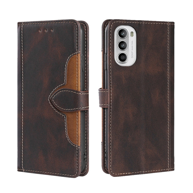 Skin Feel Magnetic Buckle Leather Phone Case, For Motorola Moto G52 4G / G82 5G, For vivo S15 Pro 5G, For Motorola Moto G52j 5G, For vivo S15e 5G /  T1 Snapdragon 778G, For vivo Y15s Global, For Nokia C21