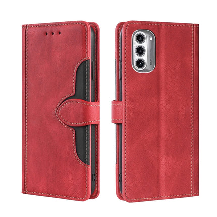 Skin Feel Magnetic Buckle Leather Phone Case, For Motorola Moto G52 4G / G82 5G, For vivo S15 Pro 5G, For Motorola Moto G52j 5G, For vivo S15e 5G /  T1 Snapdragon 778G, For vivo Y15s Global, For Nokia C21