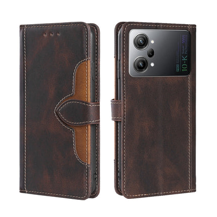 Skin Feel Magnetic Buckle Leather Phone Case, For OPPO K10 Pro 5G, For Honor X7 4G, For OPPO Reno8 5G, For Samsung Galaxy A22 5G Japan, For OPPO Reno8 Pro 5G, For Xiaomi Redmi Note 11T Pro / Pro Plus 5G