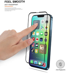 mocolo 9H Full Glue Silk Print Tempered Glass Film, For iPhone 14, For iPhone 14 Plus, For iPhone 14 Pro, For iPhone 14 Pro Max